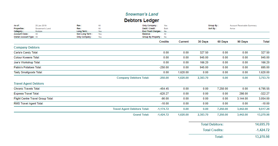Generate an Accounts Receivable Summary on the Debtors Ledger Report - 5.png