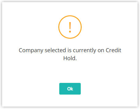 Screenshot of a reservation or account in RMS showing the Credit Hold status visibly flagged so staff can see that the linked profile is on hold.