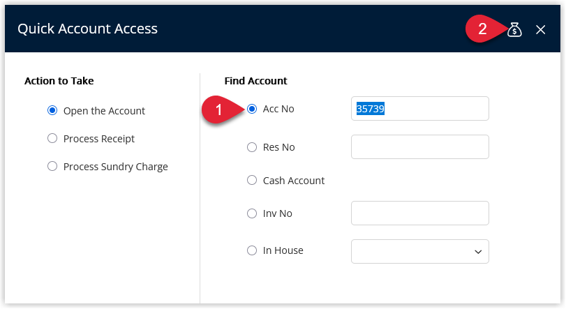 Screenshot of the reservation account showing multiple individual charges before merging.