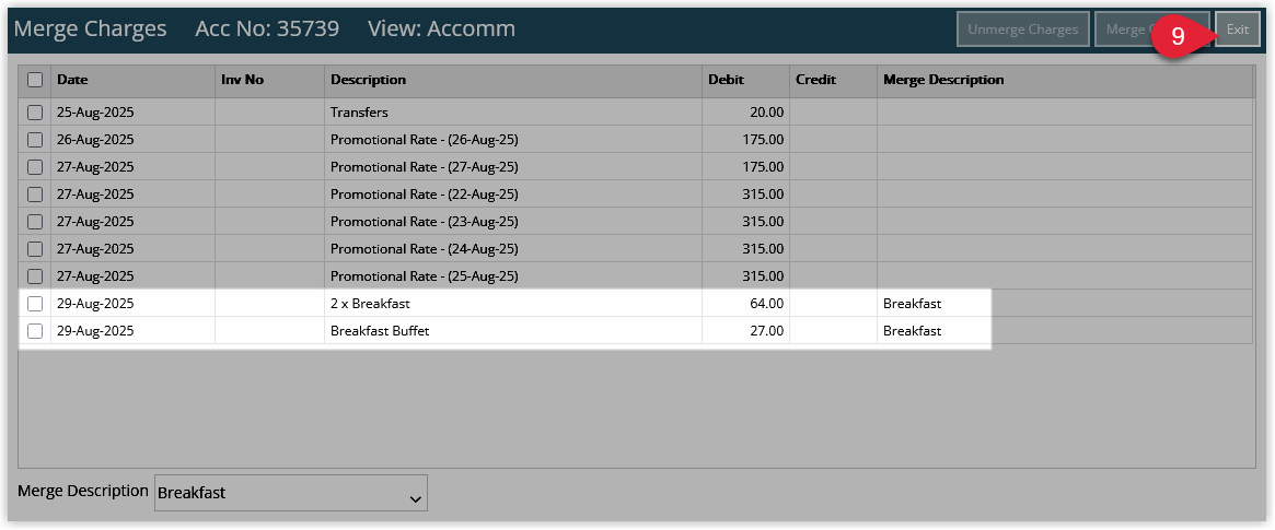 Screenshot showing the confirmation that the merge process has completed successfully.