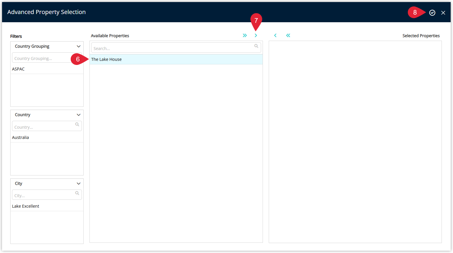 Screenshot of the Common Area configuration options in RMS showing rules that control how and when guests can be allocated to the common area.