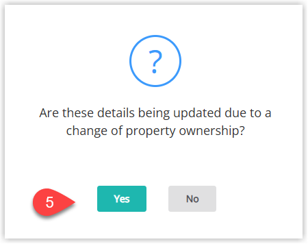 Screenshot of the RMS Billing prompt asking 