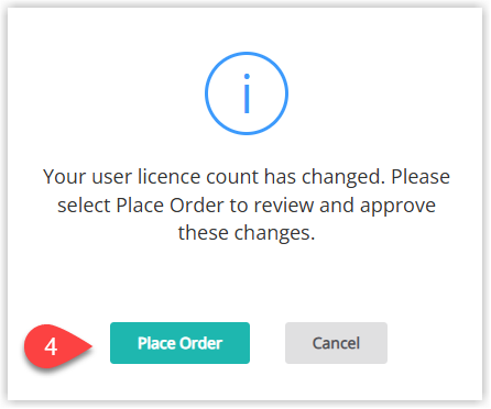 Screenshot of the RMS Billing notification stating 