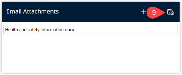 Attachments dialog with Save/Exit button highlighted.
