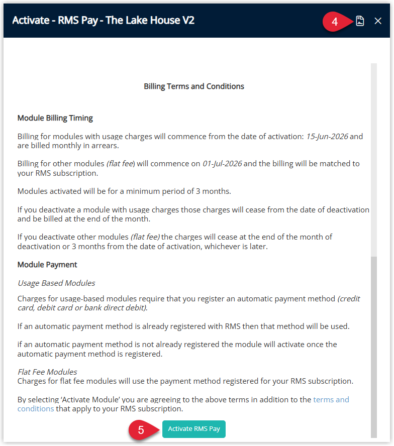 Steps to accept terms and conditions and activate the module.png