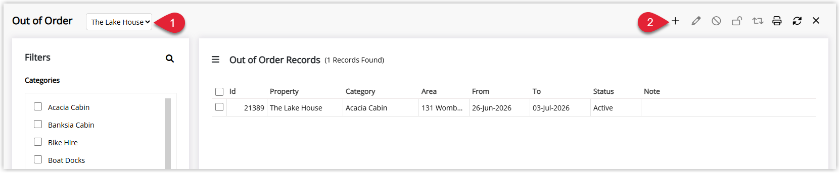 Out of order screen with the add icon highlighted.png