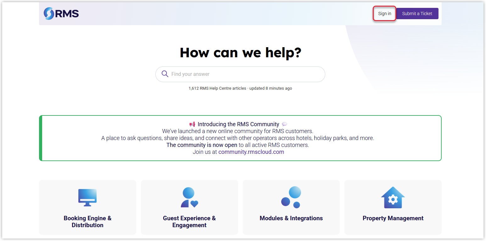Annotated screenshot of the RMS Customer Support portal landing page with the Sign in button highlighted.png
