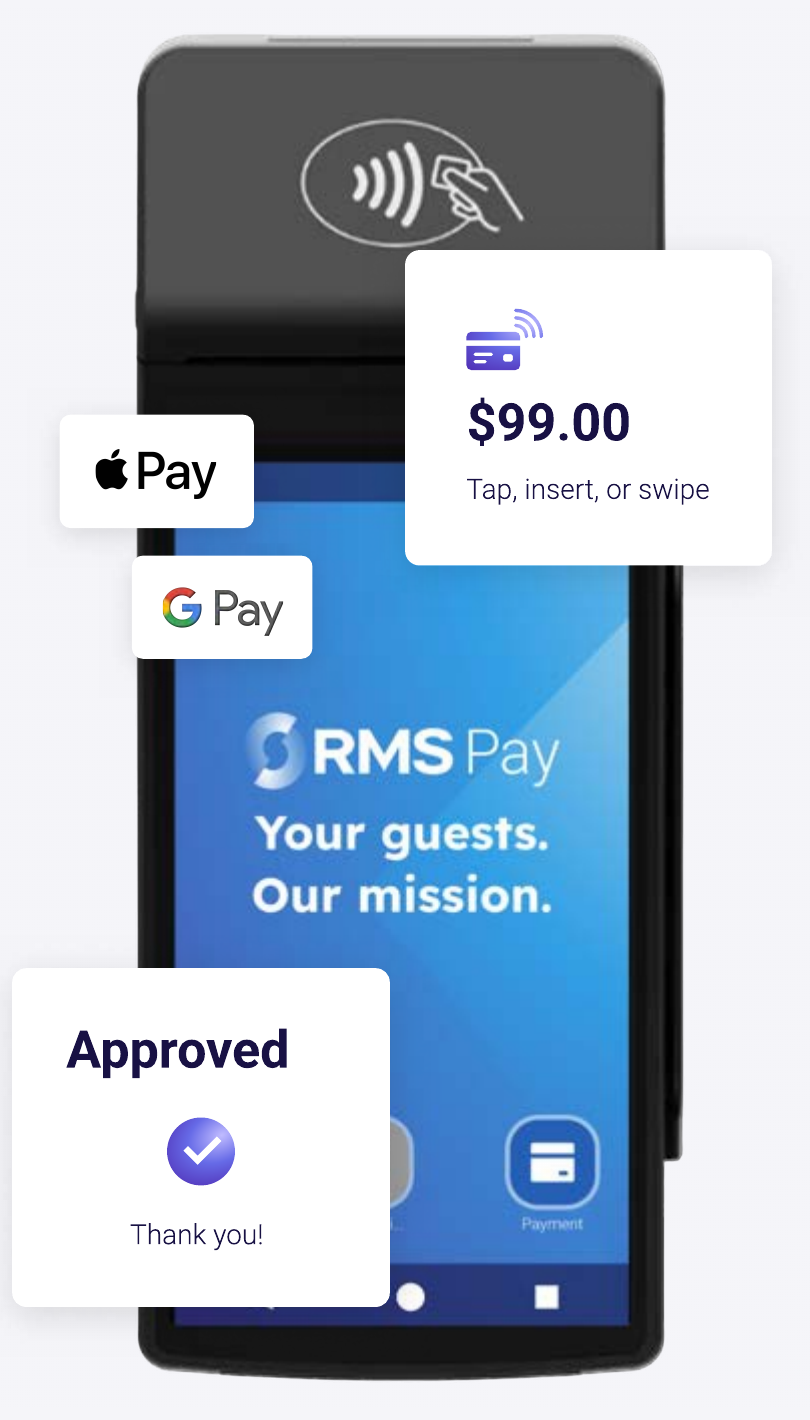 Photo of the RMS Pay S1F2 terminal